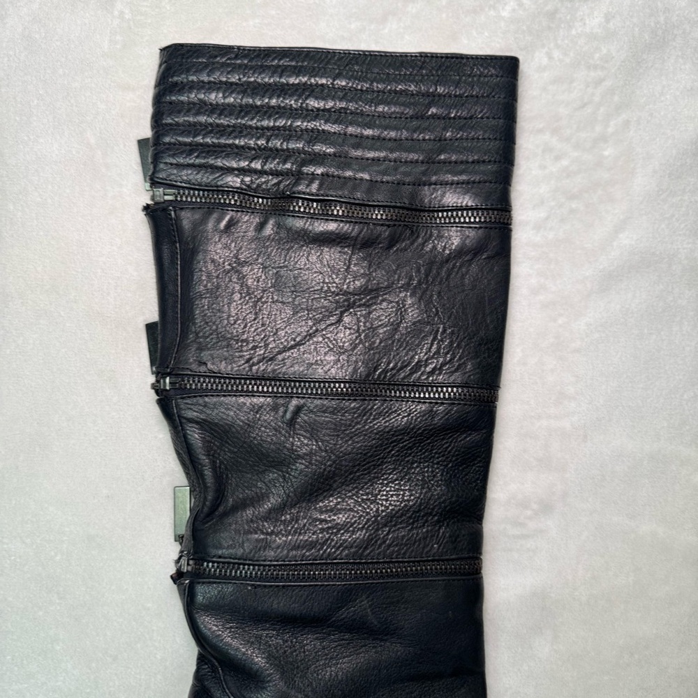 Fabulous Y2K Geren Ford Convertible Leather Stiletto Boots w/ a Grunge Punk Vibe - Picture 11 of 15